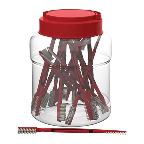 Die DUAL END NYLON CLEANING BRUSHES im 25er Set bieten ergonomische Griffe, sind sicher für empfindliches Blueing und Gravuren und lassen sich leicht im praktischen Tub verstauen.