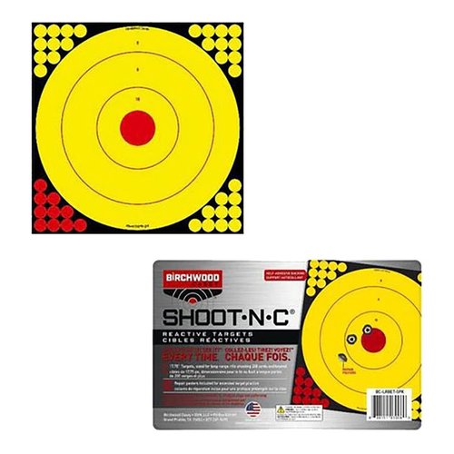 Die LONG RANGE SHOOT-N-C BULLSEYE TARGETS mit selbstklebender Rückseite sind perfekt für Langstreckenschiessen, gut sichtbar und kommen im praktischen 5er-Pack.