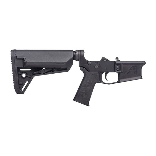 Der M4E1 Complete Lower Receiver bietet eine perfekte Basis für deinen AR15-Bau mit MOE SL® Grip, MOE® SL-S™ Carbine Stock und hochwertigen Teilen.