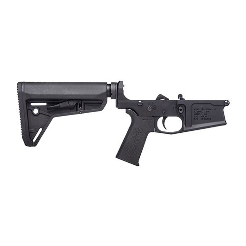Der M5 Complete Lower Receiver ist die ideale Basis für deinen AR .308-Bau, ausgestattet mit MOE SL® Grip, MOE SL® Carbine Stock und hochwertigen Komponenten.