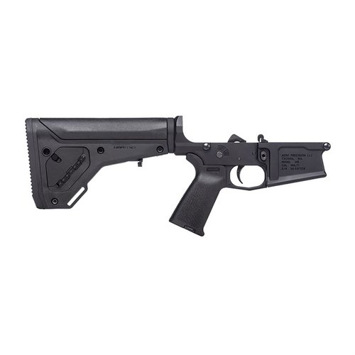 Il M5 Complete Lower Receiver offre una base ideale per costruzioni AR .308, con MOE® Grip, UBR® Gen2 Stock e parti di alta qualità in alluminio 7075-T6.
