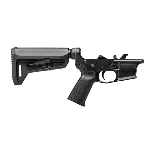 Le récepteur inférieur complet Aero Precision EPC-9 est idéal pour ta construction AR9, avec une poignée Magpul MOE®, un stock SL-K et des composants pré-installés.