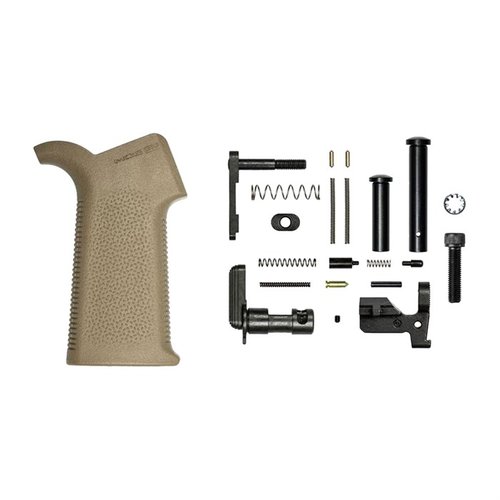 Das AR .308 M5 Lower Parts Kit von Aero Precision bietet alles, was du für den Zusammenbau eines M5 Lower Receivers benötigst, inklusive Magpul MOE SL Grip.