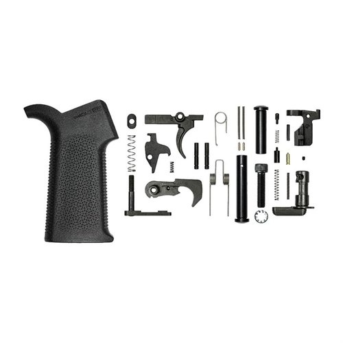 Il kit M5 Lower Parts di Aero Precision include tutti i componenti necessari per assemblare un receiver M5, con il grip Magpul MOE SL per una presa ottimale.