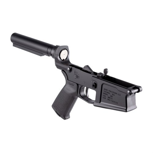 Der Aero Precision M5 .308 Complete Lower Receiver bietet eine ideale Basis für dein individuelles AR-Gewehr, kompatibel mit Standard AR 308 Komponenten und ohne Stock.