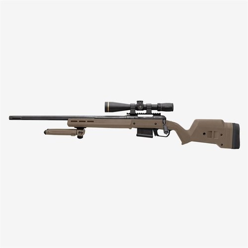 Le HUNTER 110 est un crosse ajustable pour ton Savage 110, offrant ergonomie, compatibilité AICS et ajustements de longueur pour un tir optimal.