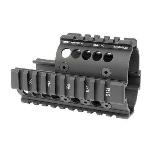 Il Mini Draco Handguard di Midwest Industries si installa facilmente senza attrezzi, è leggero, resistente e realizzato in alluminio 6061 anodizzato per una lunga durata.