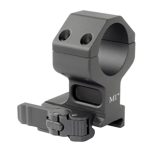Il Midwest Industries Aimpoint QD Ring Mount è realizzato in alluminio 6061 T6, offre regolazione senza attrezzi e compatibilità con mirini red dot da 30mm.