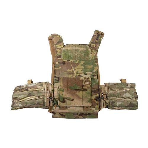 Le SMC Plate Carrier est léger, modulable, avec un confort amélioré, des bretelles ajustables et des boucles ROC pour un accès rapide en cas d'urgence.