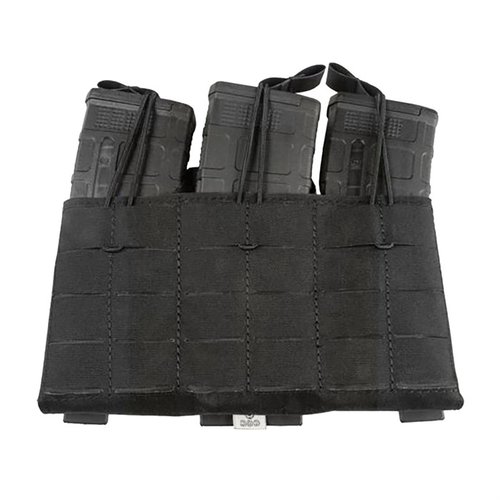 Das Compact Triple Magazine Panel von Grey Ghost Gear bietet Platz für 90 zusätzliche Schuss, hat ein leises Bungee-System und ist mit MOLLE/PALS kompatibel.