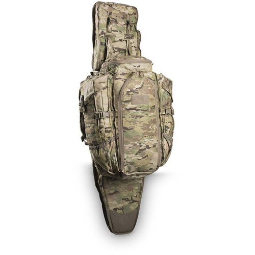 Il PHANTOM SNIPER PACK di EBERLESTOCK offre un design innovativo per trasportare il fucile, con 2200 pollici cubici, supporto MOLLE e copertura antipioggia.