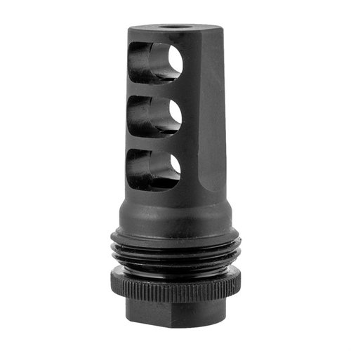 Der AR-15 ASR Muzzle Brake 5.56 von SILENCERCO bietet eine einfache Einhandmontage, reduziert Rückstoss und Mündungssprung dank des 3-Port-Designs.