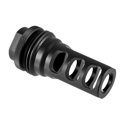 Der SilencerCo Hybrid ASR Muzzle Brake reduziert den Rückstoss, ermöglicht eine einfache Montage von Suppressoren und ist aus robustem Edelstahl gefertigt.