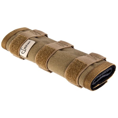 Il Cole-TAC HTP Suppressor Cover resiste a temperature fino a 3000°F, è impermeabile e resistente al fuoco, con cinghie BOA per una presa sicura durante il tiro.