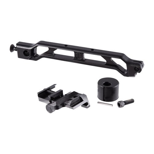 Der 8-Zoll Raised Arm Bar mit Brace Adapter ist leicht, modular und bietet viele Montagemöglichkeiten, inklusive einem integrierten QD Sling Socket.
