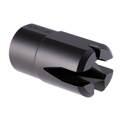 Il G36 Flash Hider Compensator di JMAC CUSTOMS offre un design innovativo con filettatura 14x1 LH, acciaio inossidabile 17-4ph e finitura Black Nitride per prestazioni superiori.