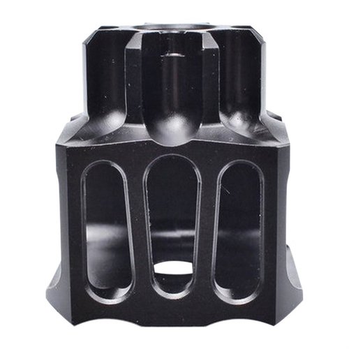 Der Loud And Flashy Muzzle Brake mit 14mm LH Gewinde reduziert Rückstoss und Mündungsaufstieg, während er gleichzeitig den Klang und die Mündungsspur verstärkt!