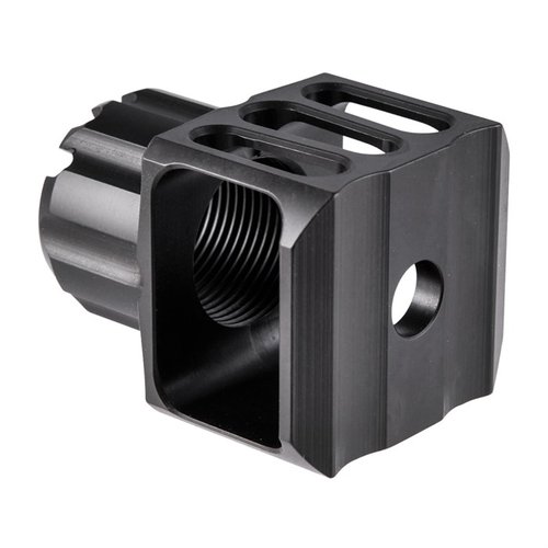 Der LOUD AND FLASHY Muzzle Brake mit 24mm RH-Gewinde reduziert Rückstoss und Mündungsaufstieg, während er gleichzeitig Sound und Blitz verstärkt!