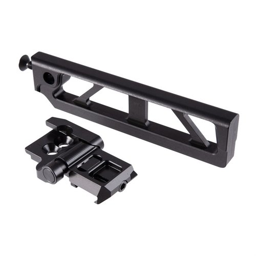 Tubo scheletrato da 6 pollici con meccanismo pieghevole JMAC 1913, leggero, rigido, 6 posizioni, compatibile con meccanismi SIG e dotato di sling socket QD integrati.