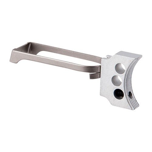 Der Fusion 1911 3-HOLE Trigger bietet eine verstellbare, leichte Aluminium-Konstruktion mit einem serrierten Triggerpad für optimale Anpassung und Leistung.