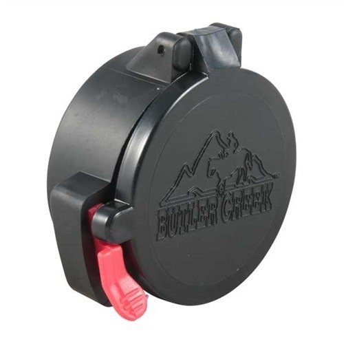 I copriobiettivo FLIP OPEN di BUTLER CREEK proteggono le lenti da polvere e umidità, si aprono facilmente con un tocco e sono ideali per situazioni di caccia.