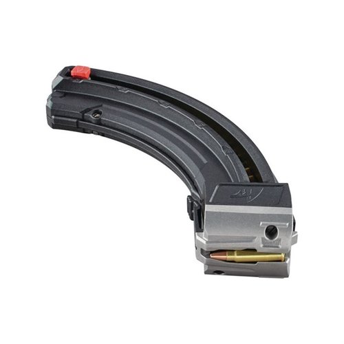 Das Savage A17 Magazin von Butler Creek fasst 25 Schuss .17 HMR, hat eine robuste Metallkonstruktion, einen Anti-Tilt-Follower und eine griffige Oberfläche.