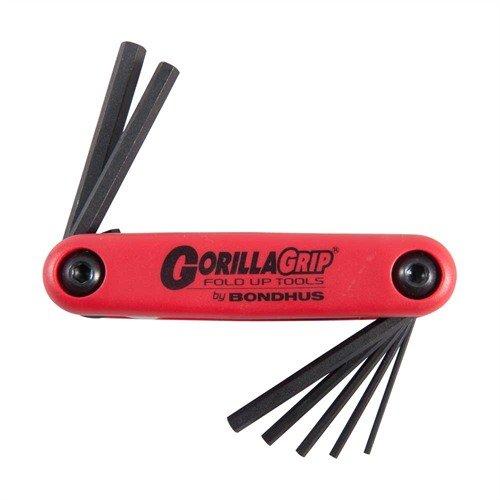 Les ensembles de clés pliables Bondhus Gorilla Grip® sont compacts, durables et ergonomiques, parfaits pour l'entretien des armes et faciles à transporter.
