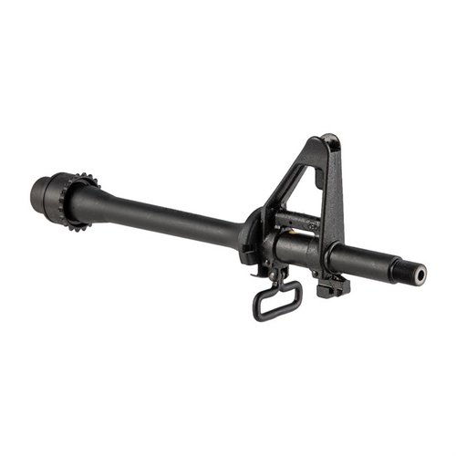 Il canna Colt LE6933 da 11,5 pollici in 5.56 NATO offre una rigatura a sei scanalature, rivestimento cromato, e un sistema di gas per carabina.