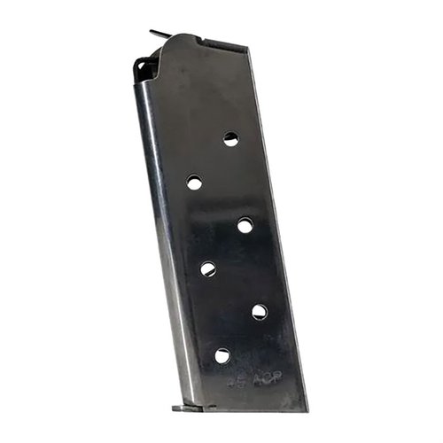 Die 1911 GOVERNMENT/COMMANDER 7-RD SS MAGAZINE von COLT bietet Zuverlässigkeit und Passgenauigkeit für verschiedene 1911 Modelle, perfekt für dein Schiessen.