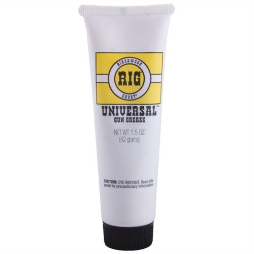 Il RIG® UNIVERSAL GUN GREASE è una lubrificazione pulita e facile da applicare, che protegge le tue armi dalla ruggine e dalla corrosione durante il lungo stoccaggio.