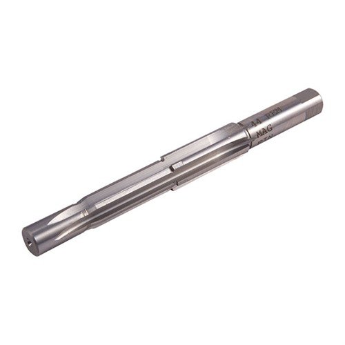 I reamer Clymer per pistole .44 Magnum offrono camere precise per cartucce, realizzati in M-7 High-Speed Steel, garantendo durata e qualità eccezionali.