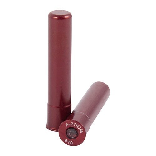 Le AMMO SNAP CAP DUMMY ROUNDS A-ZOOM 410 GAUGE offrono un corpo in alluminio resistente, ideali per praticare il caricamento, lo svuotamento e il dry firing.