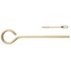 Le bâton de nettoyage LOOP en laiton est pratique avec sa boucle pour le doigt, idéal pour le stand de tir et compatible avec les canons .22 et plus.