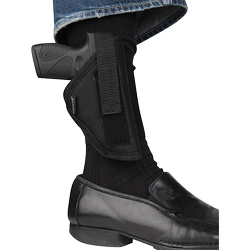 L'holster Bulldog RH Black Ankle offre una vestibilità sicura e confortevole, ideale per pistole con canna di 2-2 1/2 pollici, perfetto per il trasporto quotidiano.
