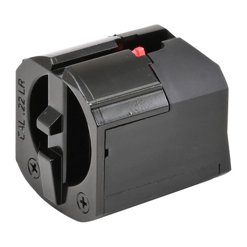 Das Savage Arms Rotary Mag A22-B22 für .22lr bietet Platz für 10 Schuss, ist langlebig und sorgt für zuverlässige Leistung beim Schiessen.