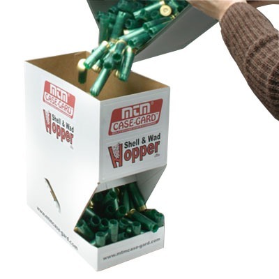 Der MTM Shell & Wad Hopper Set bietet Platz für 500 Hulls oder 500 Wads, perfekt für eine effiziente und organisierte Munitionierung beim Schiessen.