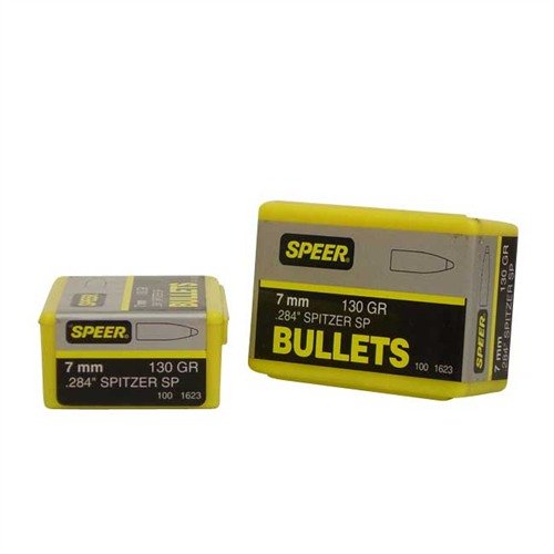 La pallottola Speer 7MM .284 130gr Sptz offre precisione eccezionale e prestazioni affidabili, ideale per cacciatori e tiratori sportivi.