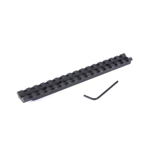 Le basi per ottiche EGW Ruger American Short Action offrono una guida Picatinny monopezzo, facile da montare senza forare, realizzata in alluminio estruso resistente.