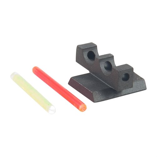 Il KIMBER FIBER OPTIC FRONT SIGHT offre un inserto intercambiabile rosso o verde che migliora la visibilità e la velocità di acquisizione del bersaglio.