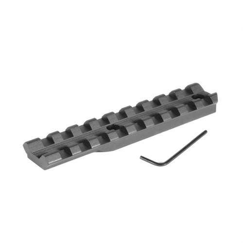 Le basi per ottiche EGW Marlin 39 offrono una guida Picatinny monopezzo senza forature, realizzate in alluminio 6061 T6 per massima rigidità e leggerezza.