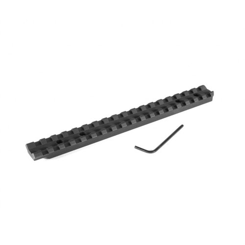 Le basi per ottiche EGW Tikka 695 offrono versatilità con un'unica guida Picatinny, montaggio facile e veloce, e costruzione in alluminio estruso ultra-rigido.