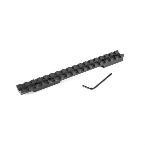 La base per ottica Picatinny EGW per Winchester Pre-'64 Model 70 offre robustezza in alluminio 6061 T6, 20 MOA di elevazione e installazione senza forature.