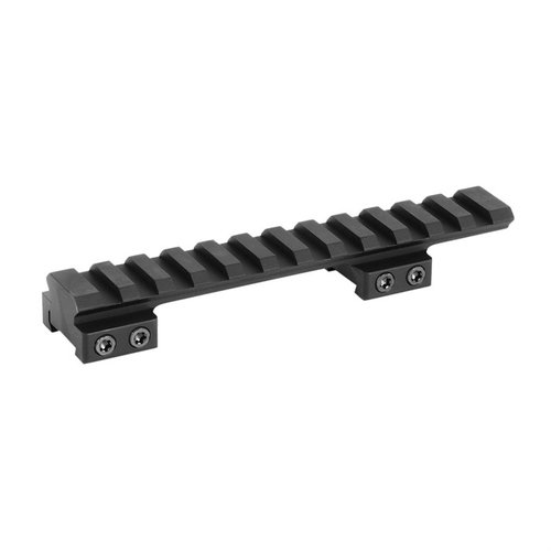 Il supporto ottico Picatinny EGW offre flessibilità di montaggio, è realizzato in USA con anodizzazione di lunga durata, ideale per cacciatori e tiratori tattici.