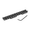 Aggiungi versatilità al tuo fucile con il base Picatinny unificato di EGW, leggero, senza fori e compatibile con anelli scope Picatinny o Weaver.