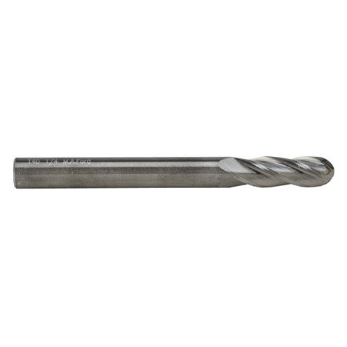 Die SOLID CARBIDE BALL END MILLS bieten präzise Schnitte mit ihrem vierflutigen Design, ideal für Rundungen und vertikales Eintauchen ohne Vorbohren.