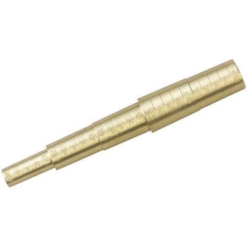 Der BRASS CHOKE GAUGE von GALAZAN ist ein praktisches Messwerkzeug aus Messing, das schnell und einfach Choke-Grössen für verschiedene Schrotflinten anzeigt.