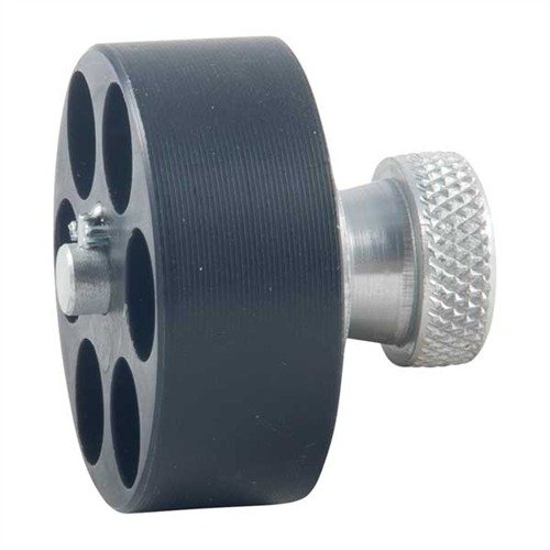 Der SPEEDLOADER von HKS ist kompakt und leicht, ermöglicht schnelles Nachladen, sicheres Tragen und zuverlässige Handhabung mit einem einfachen Drehknopf.