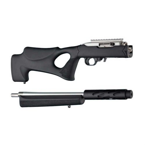 Il calcio Hogue Tactical Thumbhole per Ruger 10/22 Takedown offre un design ergonomico, comfort superiore e materiali OverMolded resistenti a sporco e umidità.