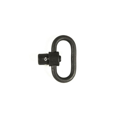 Il Push Button QD Sling Swivel offre un attacco sicuro e silenzioso, è leggero e resistente, compatibile con Vickers Slings e adatto a diverse armi.