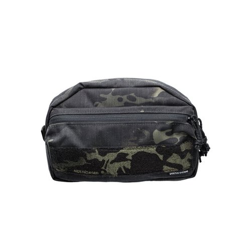 La CCS Pouch di Spiritus Systems offre ampio spazio di stoccaggio, tasche con zip, compatibilità MOLLE e inserti utili, ideale per il MkV Chassis.